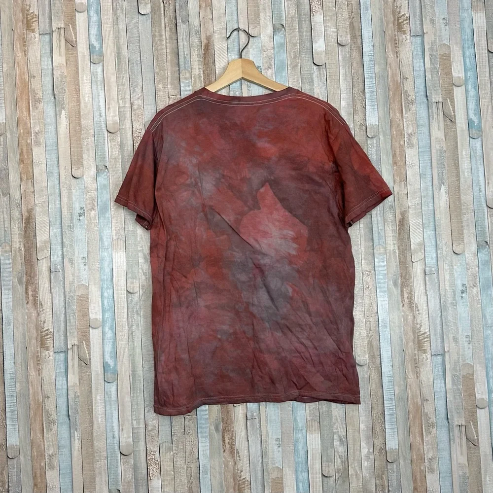 Ayylien Clothing L‎ Skeleton Hell Graphic Tie Dye Short Sleeve Tee T Shirt Punk